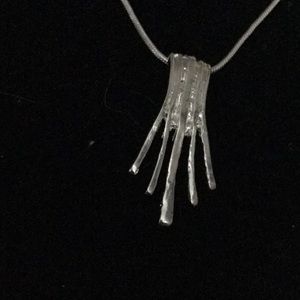 Sterling silver necklace 16 inches with charm